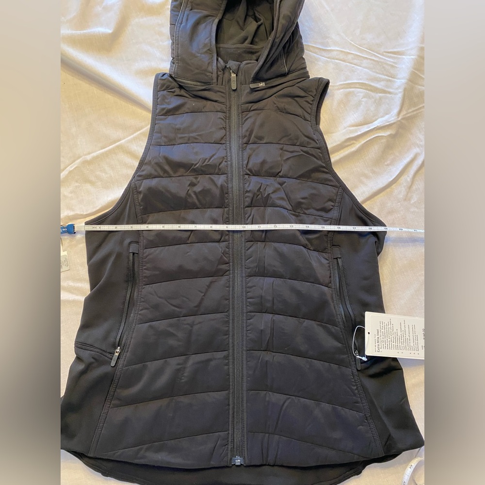 Lululemon Extra Mile Vest Black 12 NWT - Picture 2 of 6